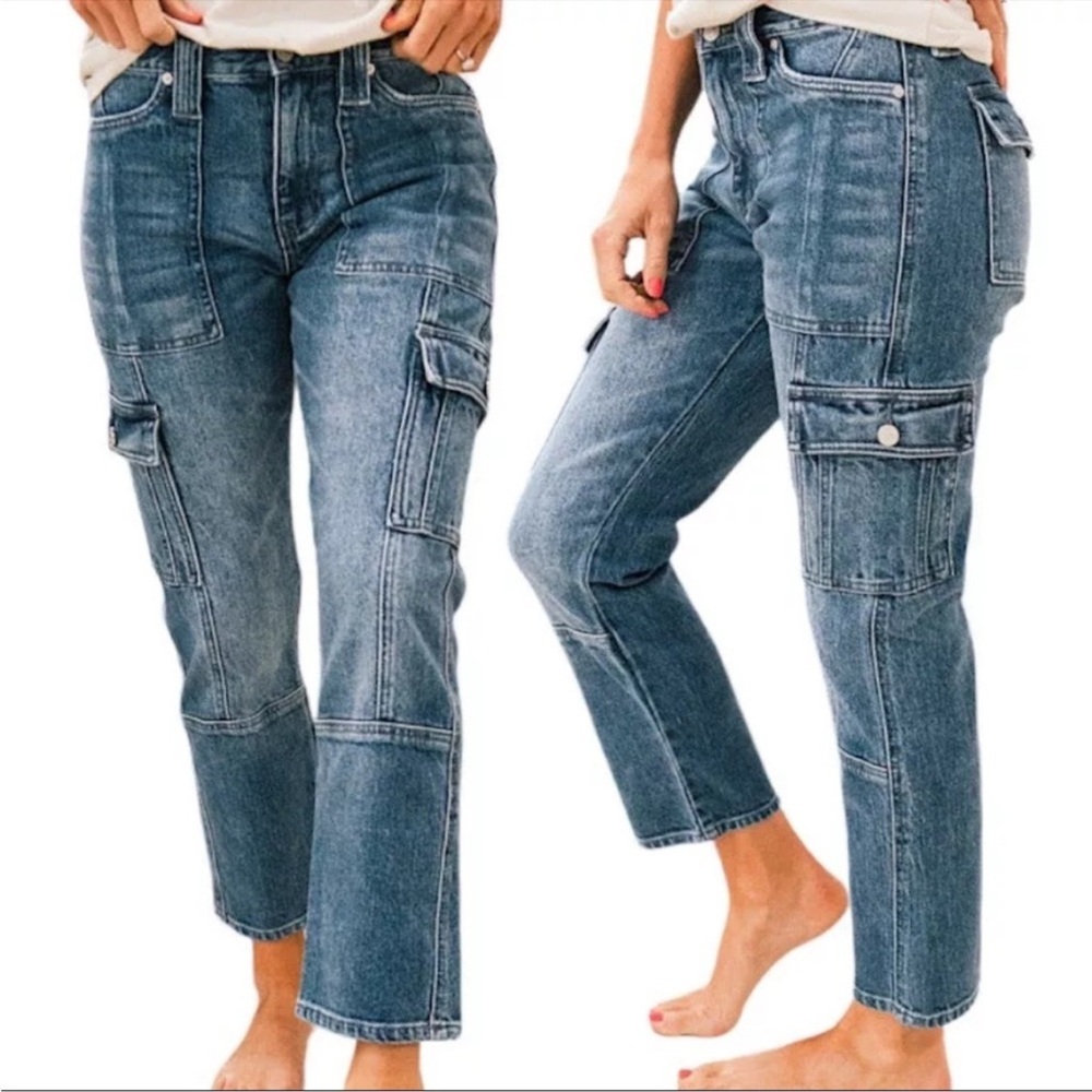 🌿Final Sale KanCan Avery Straight Leg Cargo‎ Jeans
